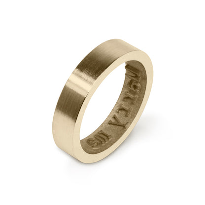 Explore the Inner Message ring custom-made order feature, allowing you to choose and personalize your own meaningful messages for embossing on the inside. Plus, you can select from gold plating options, including stunning yellow and rose gold, resulting in a one-of-a-kind ring with a unique message and beautiful impression inside and out